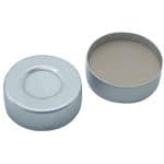 Capsule aluminium avec joint en silicone blanc/ PTFE beige, 35°shore A 3,25 mm