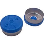 Capsule flip-off 20mm, couleur bleu