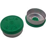 Capsule flip-off 20mm, couleur vert