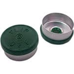 Capsule flip-off 20mm, couleur vert foncé