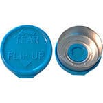 Capsule flip-tear-up 20mm, couleur bleu