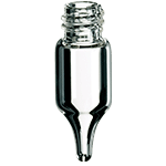 Micro-flacon à vis 1,1ml 32 x 11,6 mm verre transparent ref 080411