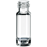 Flacon Microlitre 1/4 de tour à vis, 1,1 ml, 32 x 11,6 mm, verre transparent Vol. Résiduel < 15 μl ref 090418
