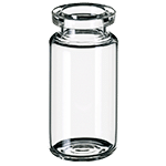 Flacon à sertir 10 ml 46 x 22,5 mm verre transparent ref 200410