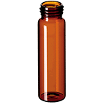 Flacon à vis 40 ml, 95 x 27,5 mm, verre ambré ref 240441