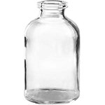 100 ml en verre transparent type I 104 x 49 mm ref 3204100