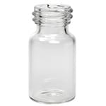10 ml en verre borosilicate transparent ou ambré 50 x 25 mm ref 8084-10-h