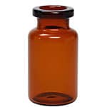 10 ml en verre borosilicate ambré 45 x 24 mm ref 8086-24-045-d