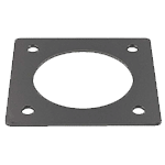 Gabarit de positionnement en acier inox (1.4301) pour anneau de centrage DN110, 3mm et aide pour la découpe de la pièce à contrôler, DI : 116,5 mm ref MC-G110