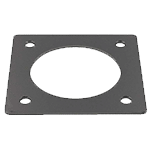 Gabarit de positionnement en acier inox (1.4301) pour anneau de centrage DN120, 3mm et aide pour la découpe de la pièce à contrôler, DI : 131,0 mm refMC-G120