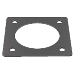 Gabarit de positionnement en acier inox (1.4301) pour anneau de centrage DN30, 3mm et aide pour la découpe de la pièce à contrôler, DI : 41,5 mm ref MC-G30