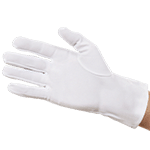 Gants de protection en coton blanc pour la découpe des échantillons de contrôle taille 10-XL